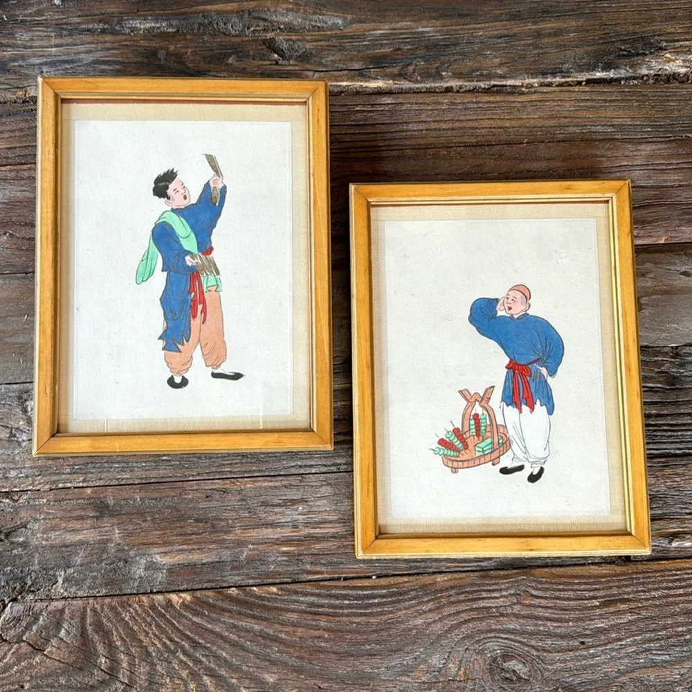 Mid-century watercolor‎ paintings
